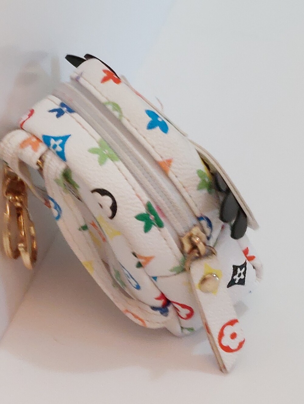 SALE Louis Vuitton White Mini Owl Backpack Bag Charm/Airpods Case - Picture 4 of 7